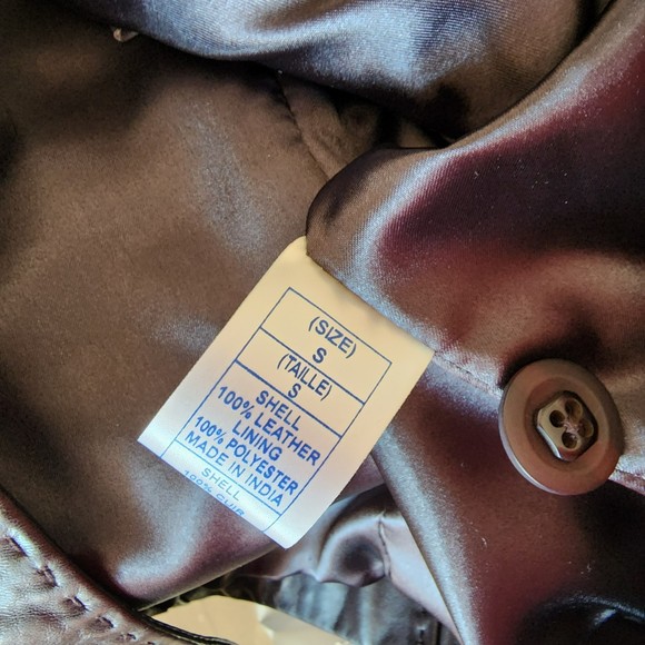 Women's Soft Leather Jacket - Provence D'Amour - Chocolate - Small - Picture 5 of 8